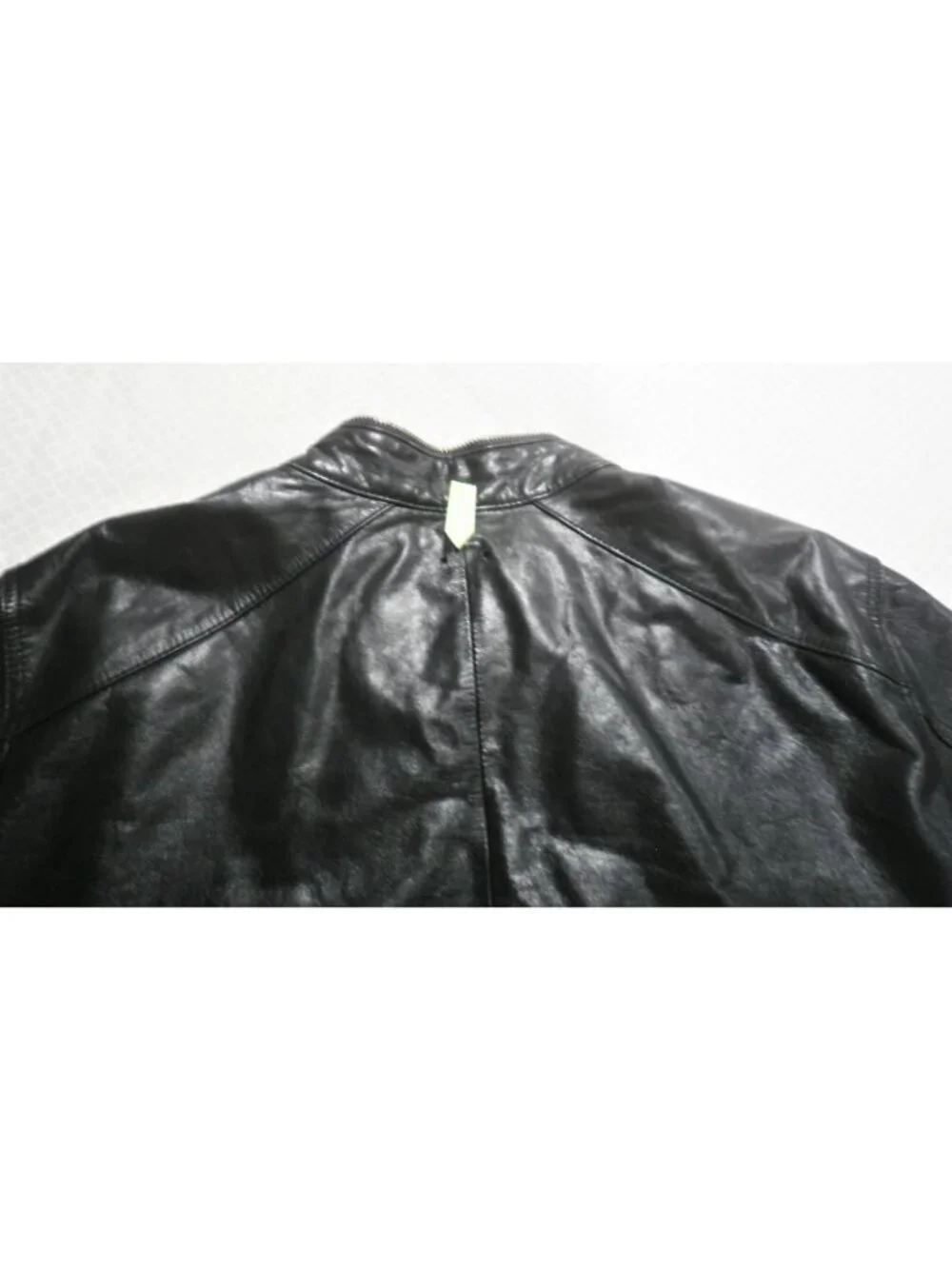 Vintage Retro Sean John Leather  Biker Jacket Men's Size XL Zippers
